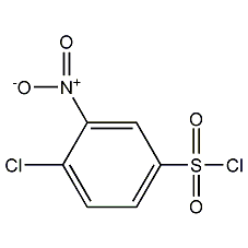 4-Chloro-3-nitrobenzenesulfonyl chloride structural formula