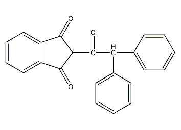 Diphenylindone structural formula