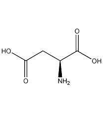 L-aspartic acid structural formula