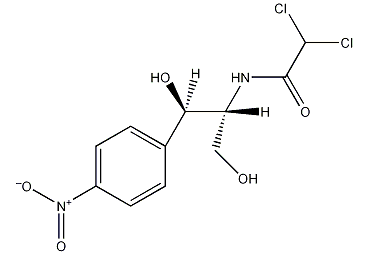 Chloramphenicol structural formula