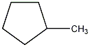 Methylcyclopentane structural formula