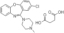 27833-64-3 succinic acid, compound with 2-chloro-11-(4-methylpiperazin-1-yl)dibenz[b,f][1,4]oxazepine (1:1)