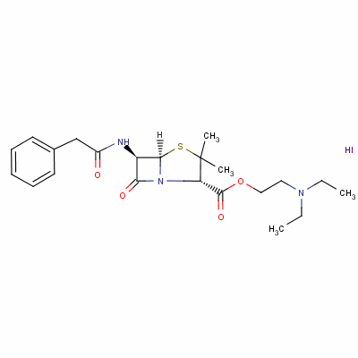 808-71-9 diethyl(2-(6-(2-phenylacetamido)penicillanoyloxy)ethyl)ammonium iodide