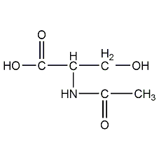 N-acetyl-DL-serine structural formula